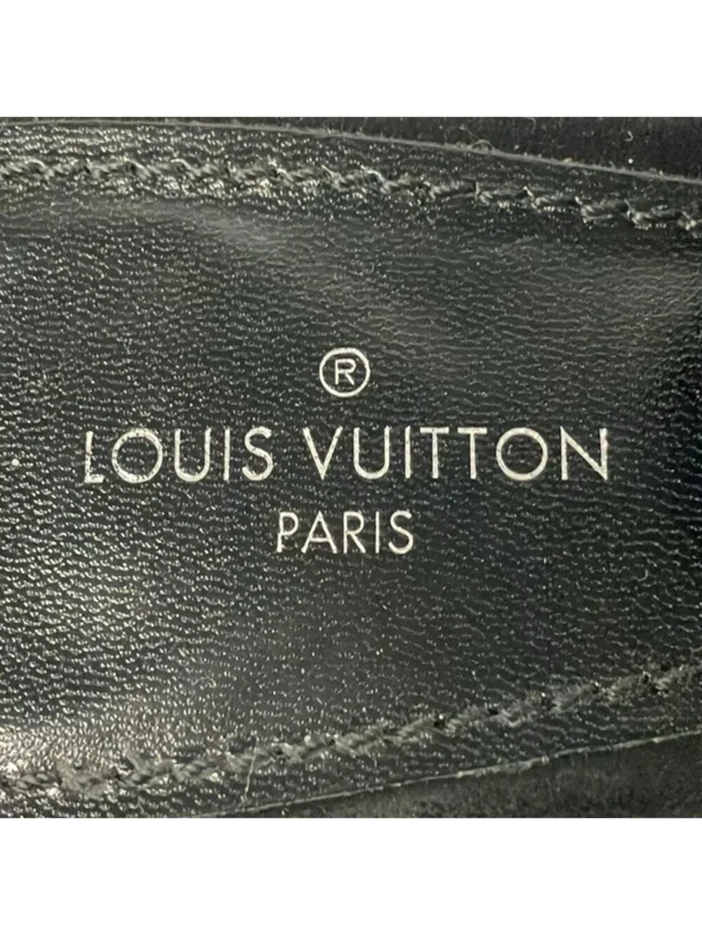 Louis Vuitton Sandals 36.5 Black Silver Gold